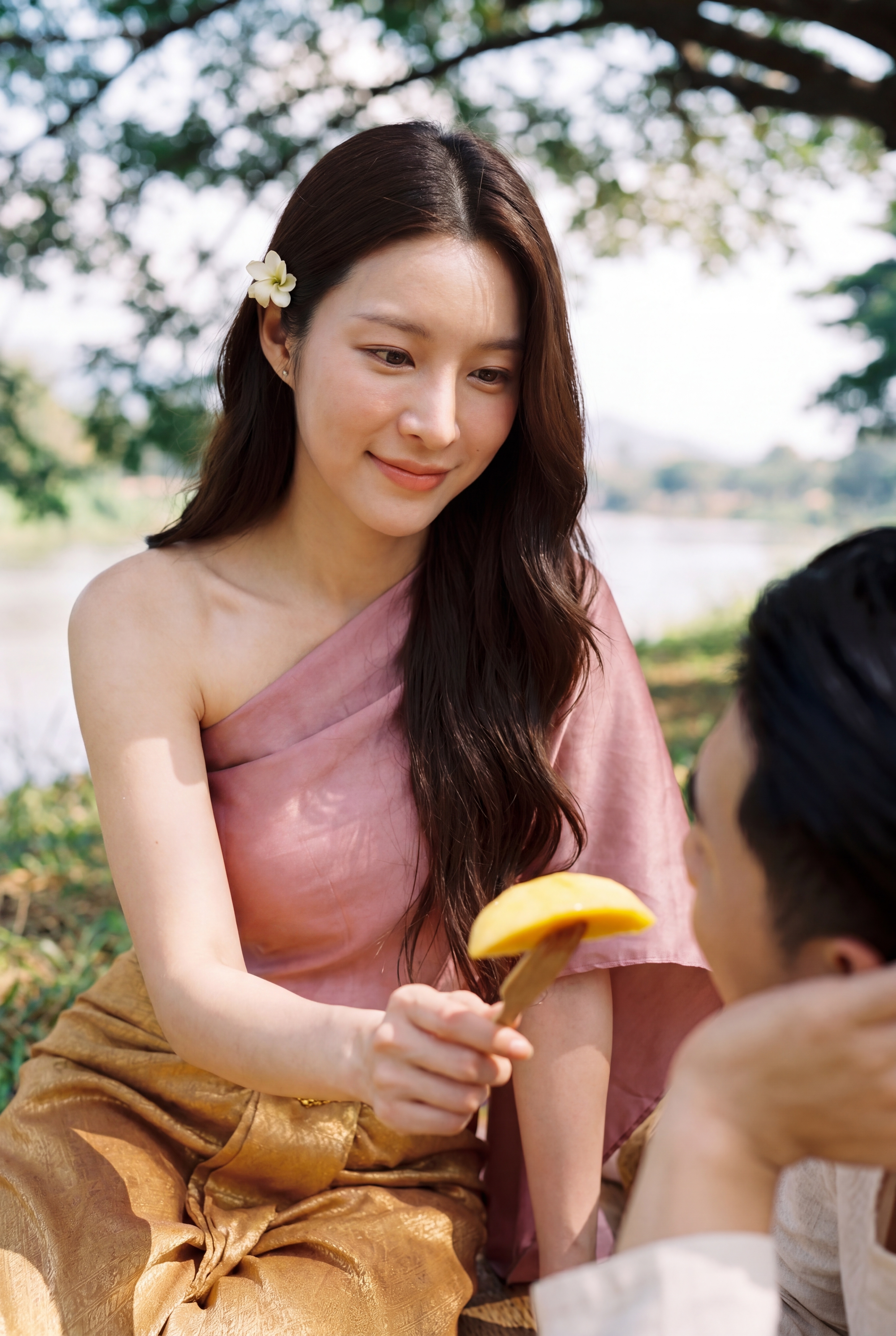 Close-up — focus on her